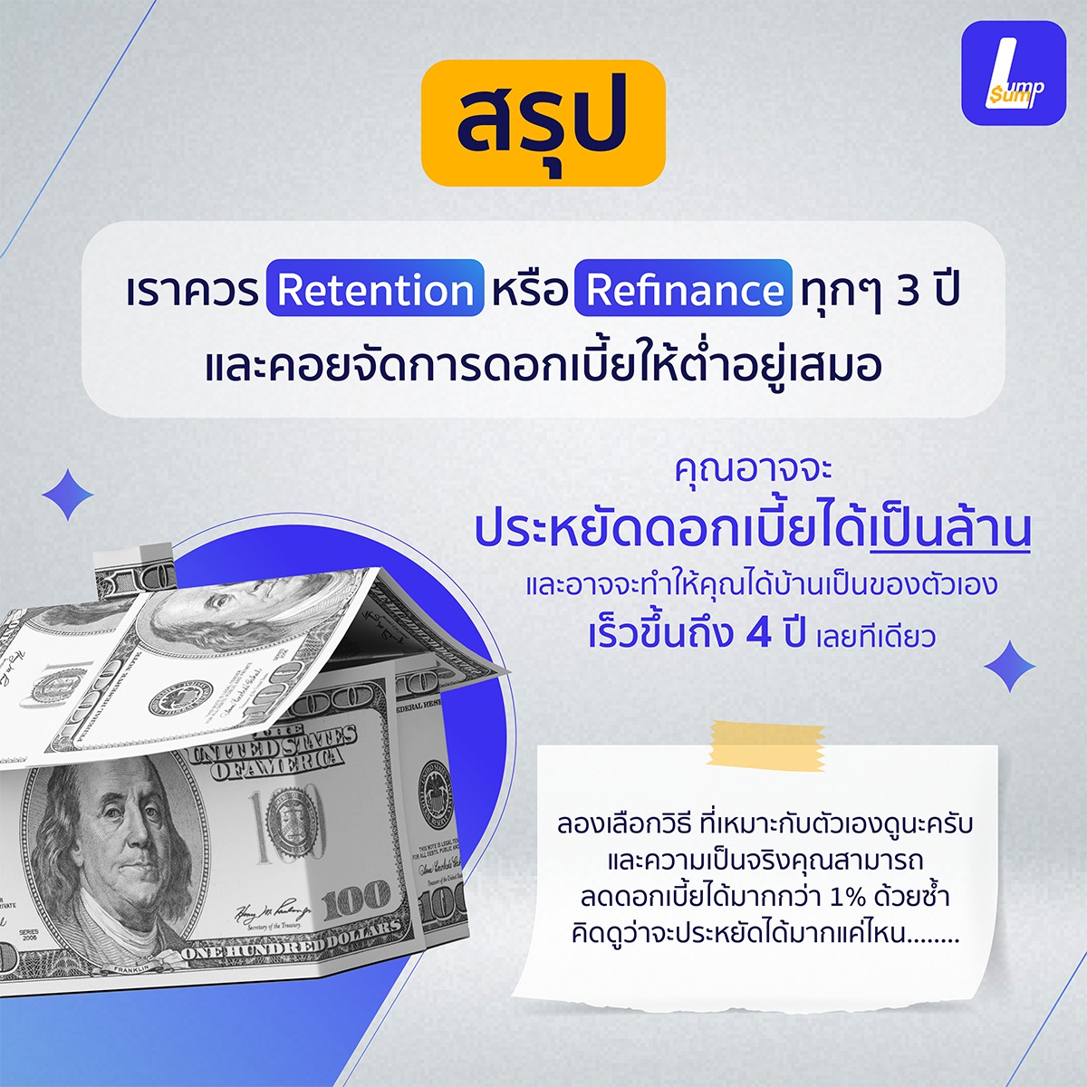 สรุปผลการเงิน สรุปผล