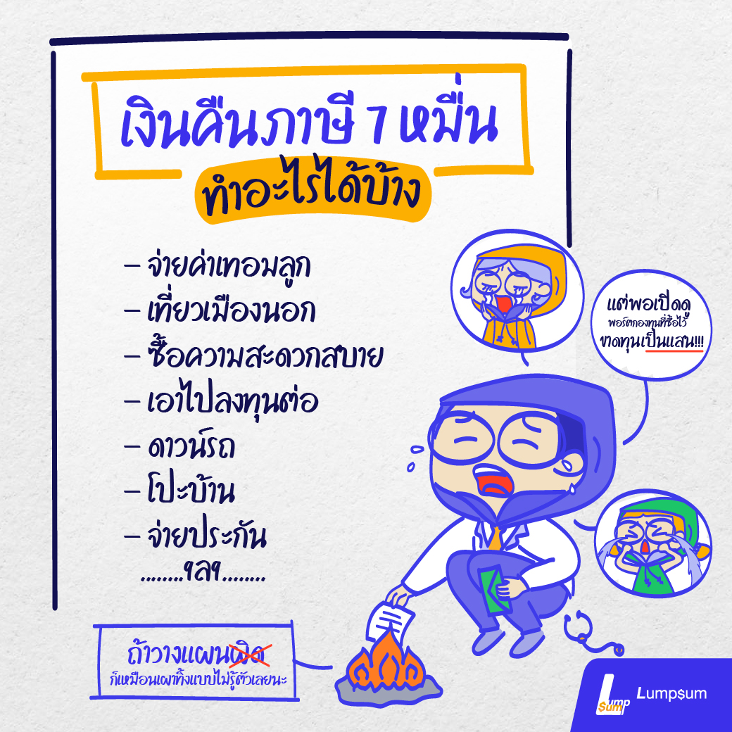 เงินคืนภาษี วางแผนภาษีผิด ชีวิตเปลี่ยน