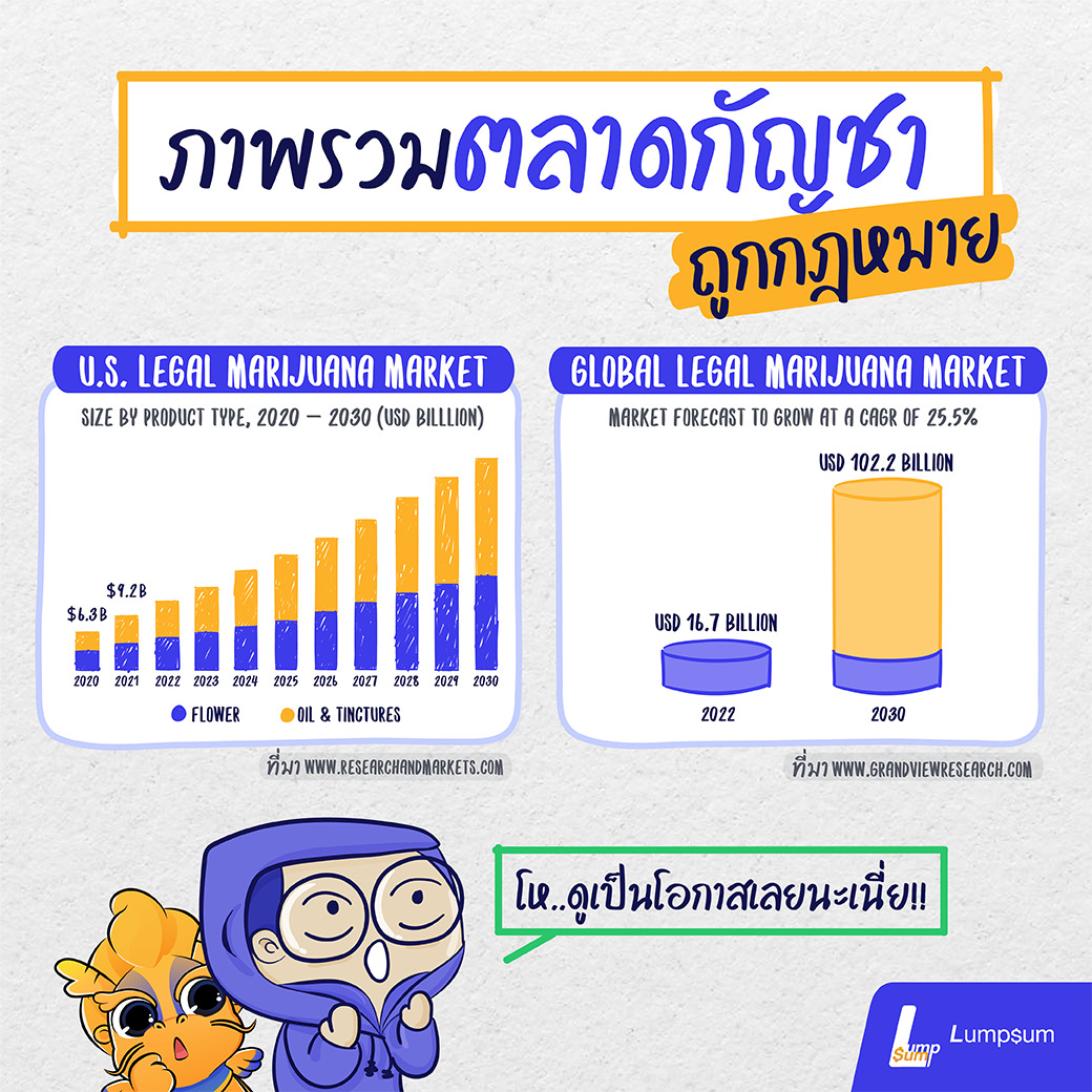 ภาพรวมตลาดกัญชาถูกกฎหมาย ลงทุนกัญชาผ่านกองทุนรวม