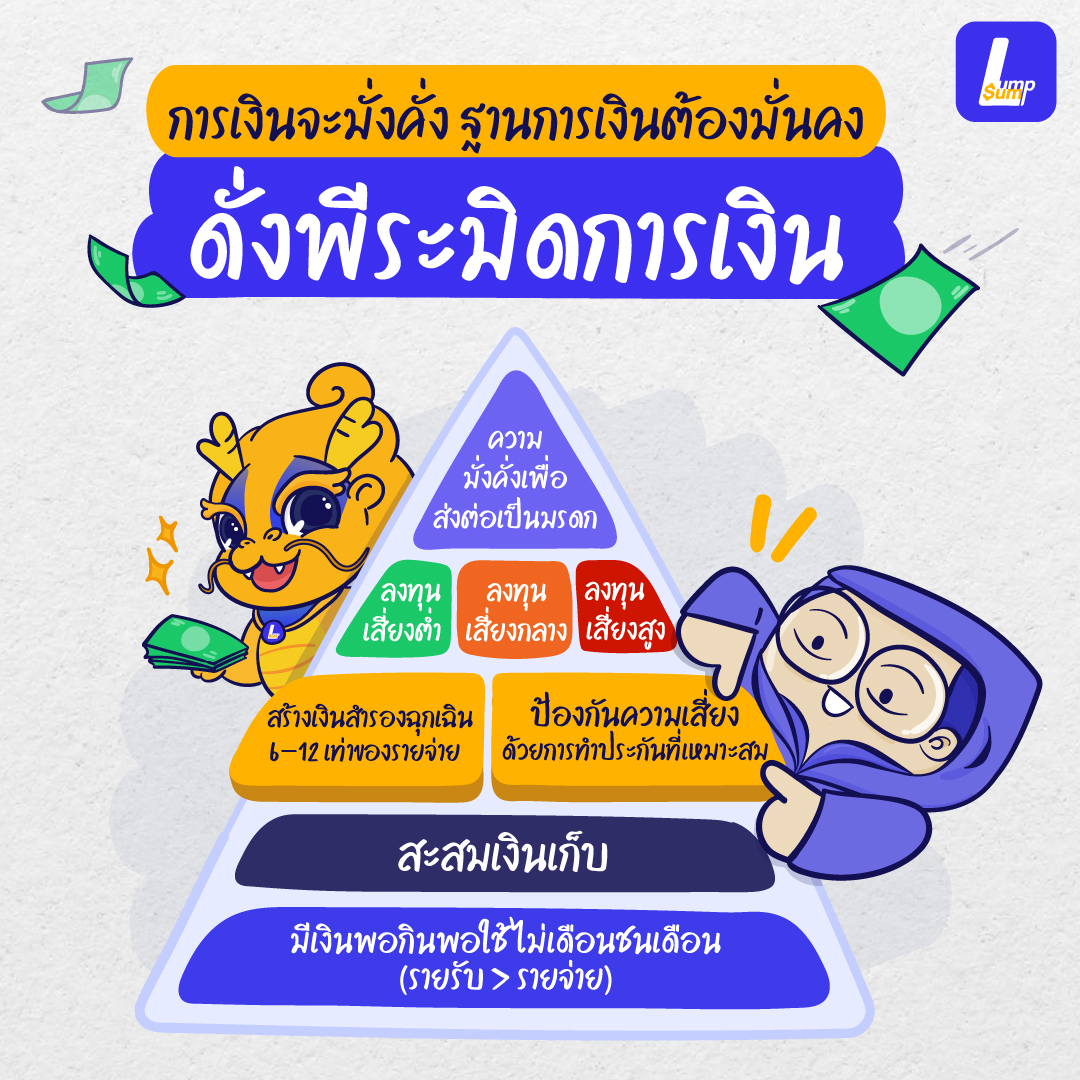 พีระมิดการเงิน แอดมิดบ่อยไม่กระทบเงินเก็บ แค่มีประกันสุขภาพ IPD